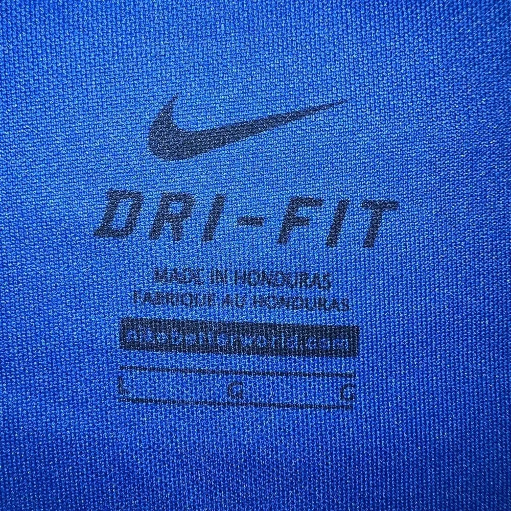Nike Team National Soccer Coaches Association of America Jersey Sz L Blue Ringer
